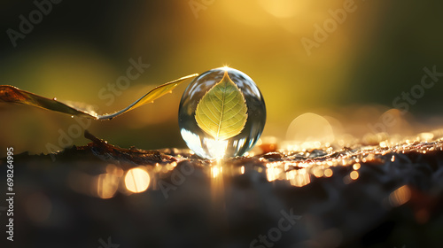 Morning Symphony in a Dewdrop photo