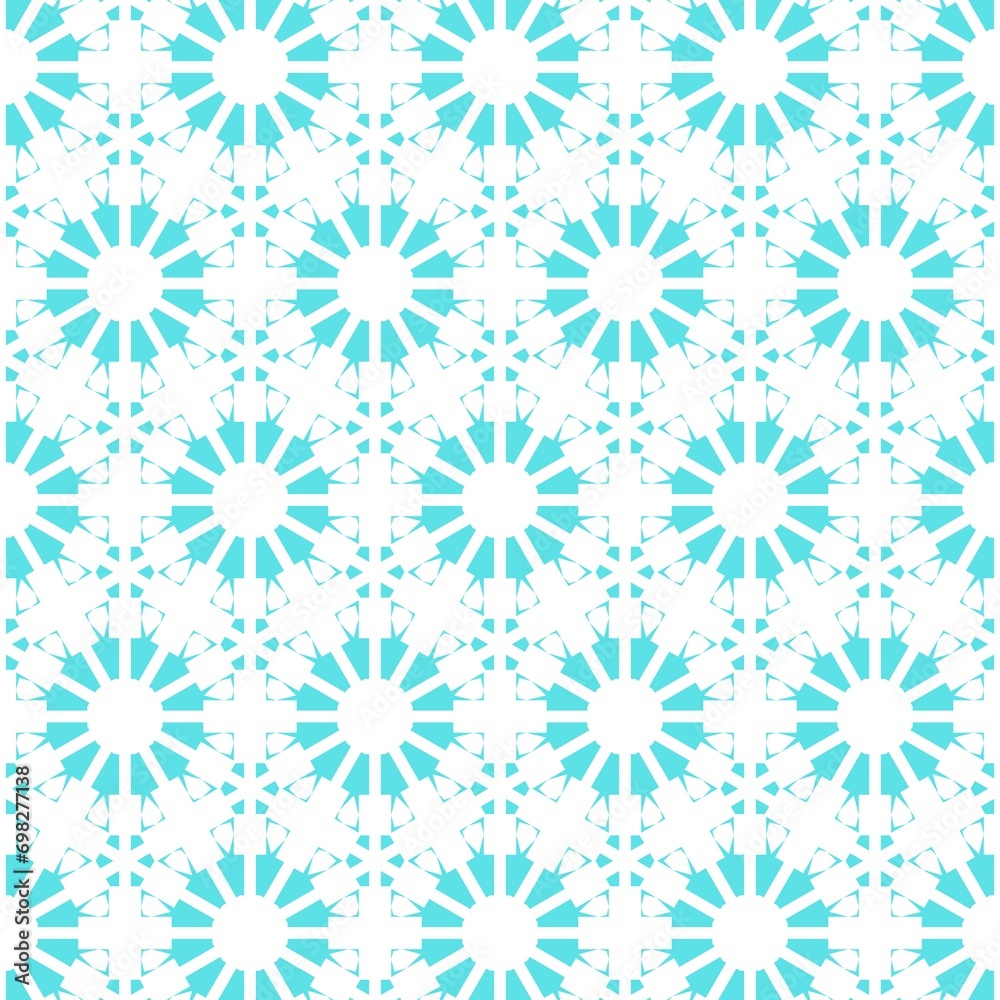 AI generated illustration of a blue and white patterned geometric design. AI generated illustration of a blue and white patterned geometric design.