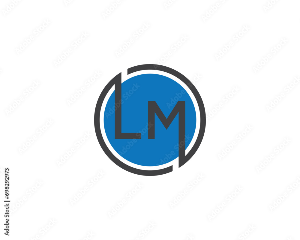 LM letter creative logo design. LM letter creative logo design.