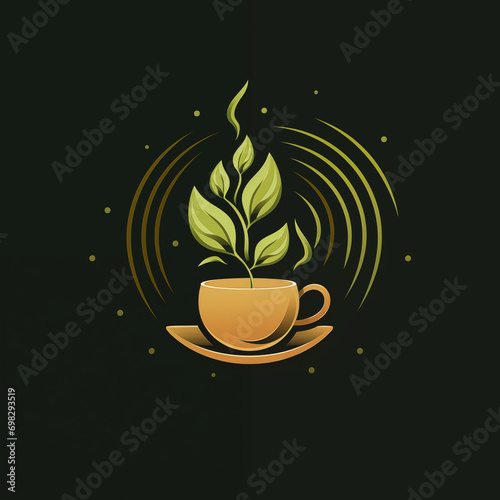 meaning, naturalness, greenery, atmosphere, logo for coffee