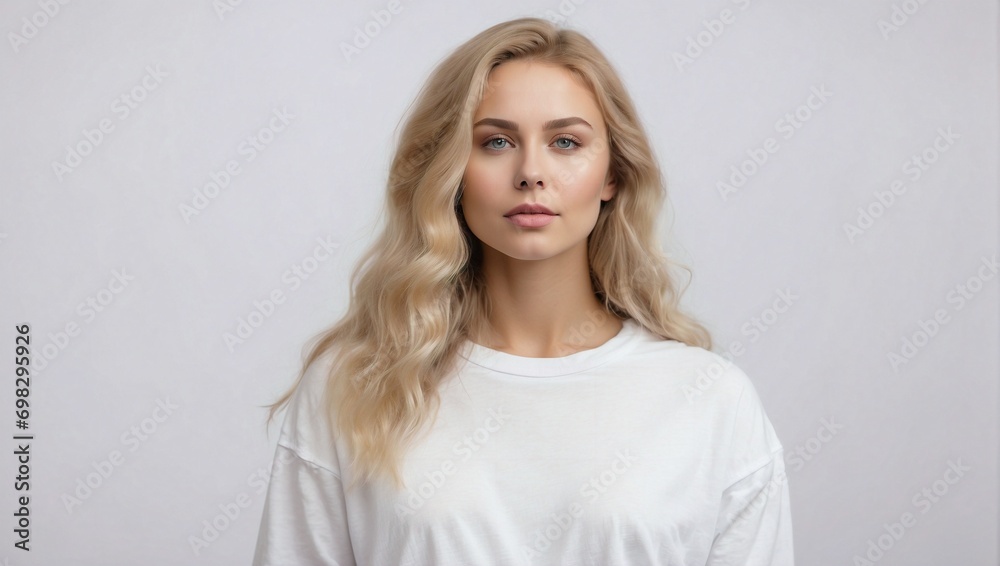 Isolated Background, Young Woman, Studio Shot Isolated Background, Young Woman, Studio Shot