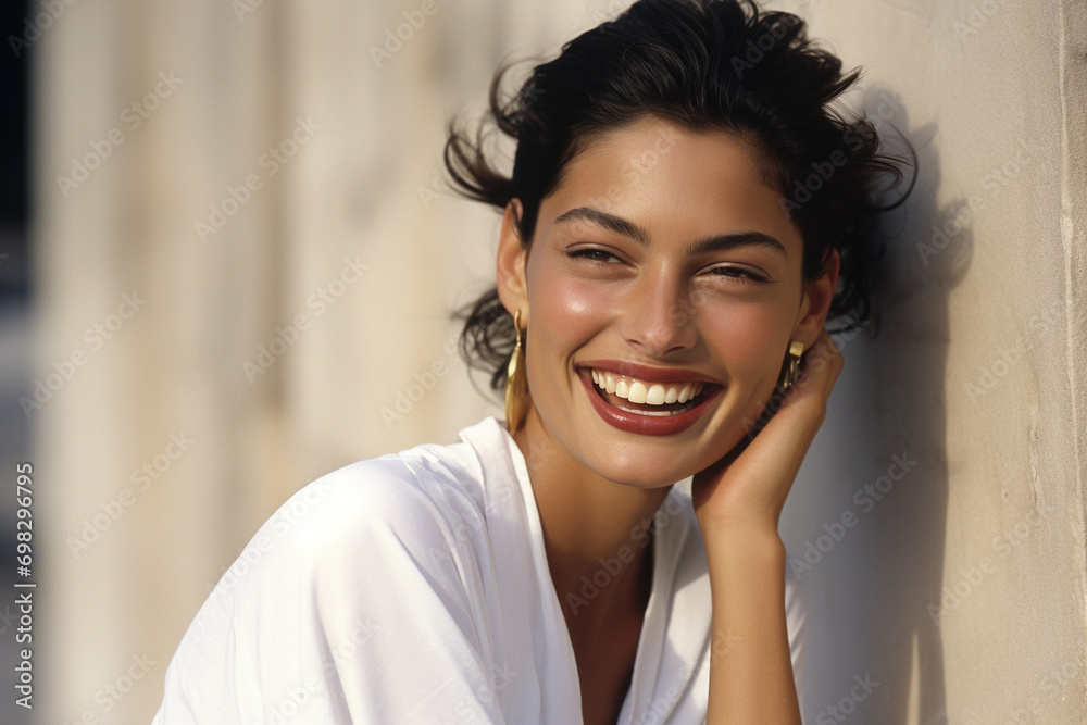 beautiful elegant young girl in a white shirt outside beautiful elegant young girl in a white shirt outside