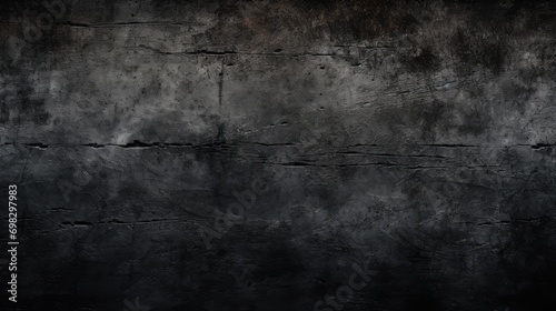 Simple Black Grunge Background Texture created with Generative AI Technology © Sentoriak