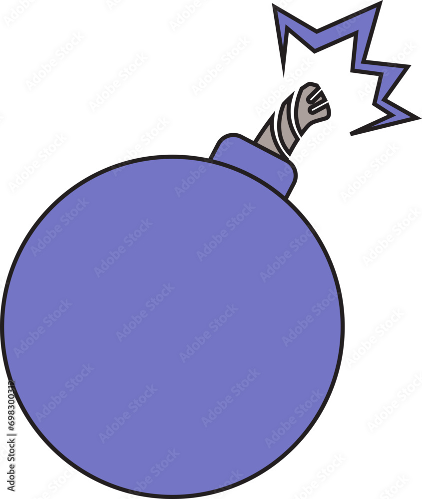 Obraz premium bomb icon 
