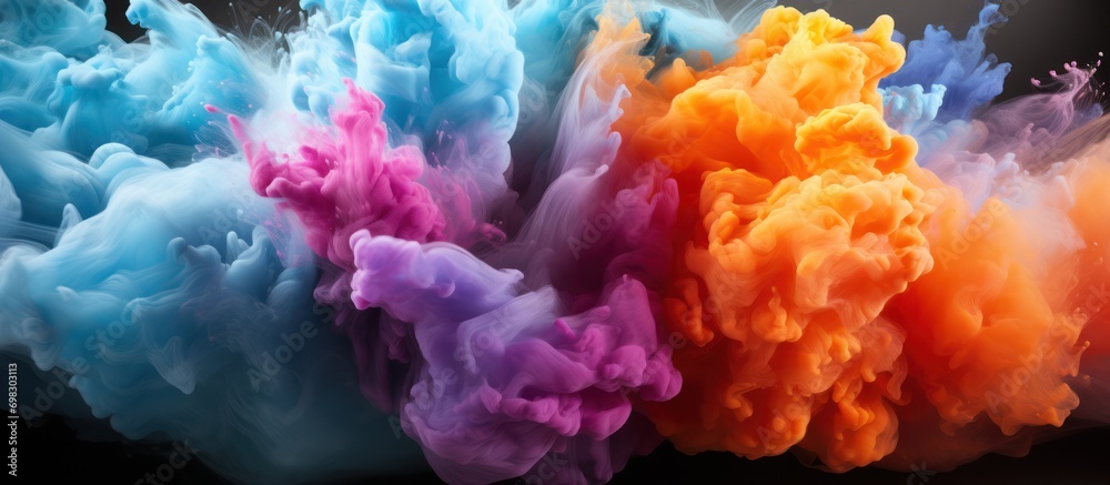 Fototapeta premium abstract background, colorful powder explosion