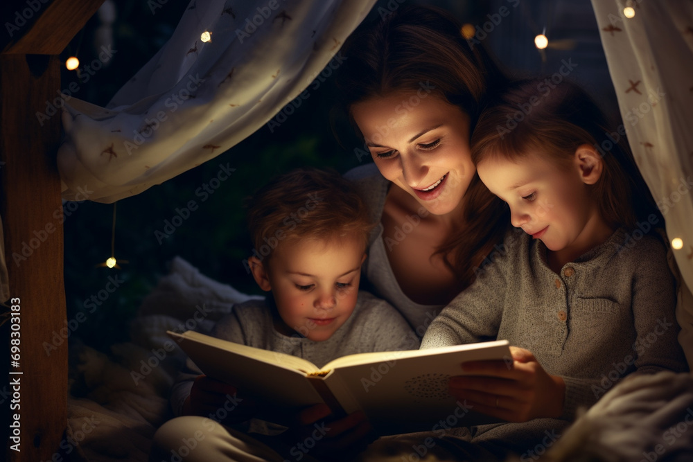 mother and child reading book mother and child reading book