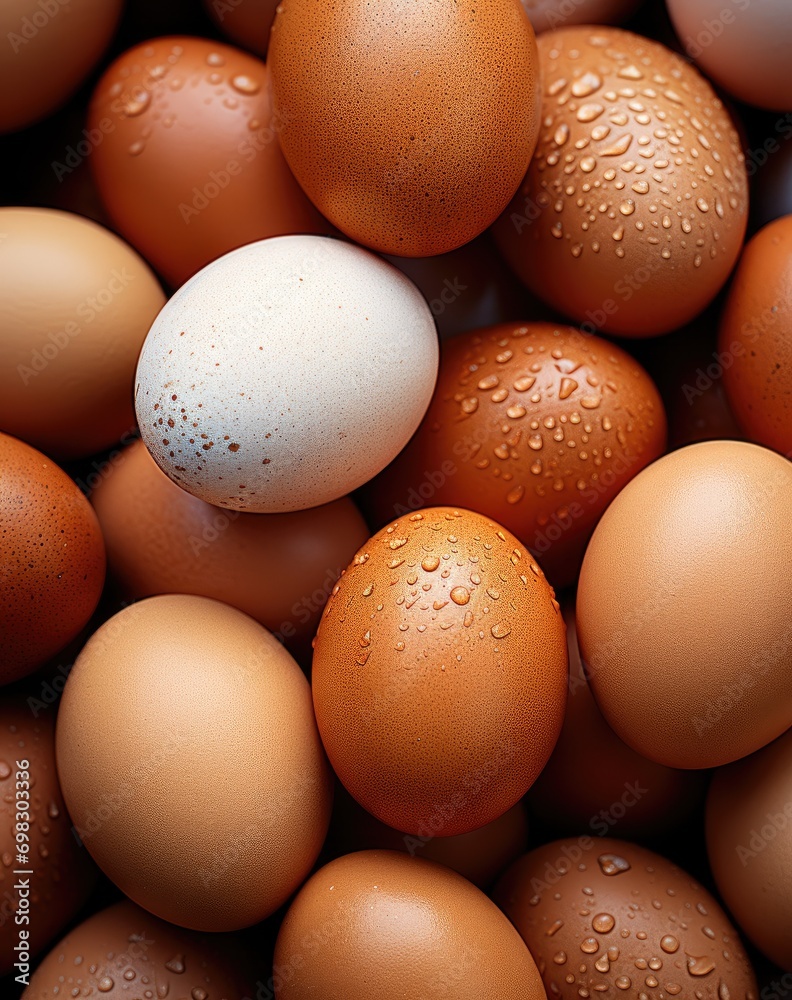 A cluster of nutritious potential, these diverse eggs offer endless culinary possibilities for a delicious meal