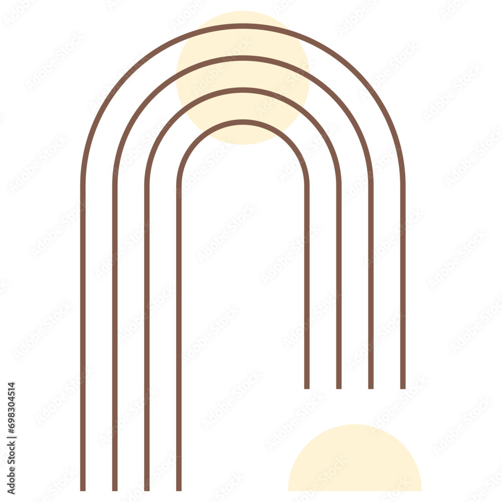 Modern Geometric Line Shape Modern Geometric Line Shape