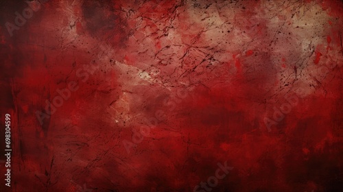 Simple Red Grunge Background Texture created with Generative AI Technology