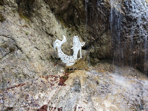 waterfall in the mountains