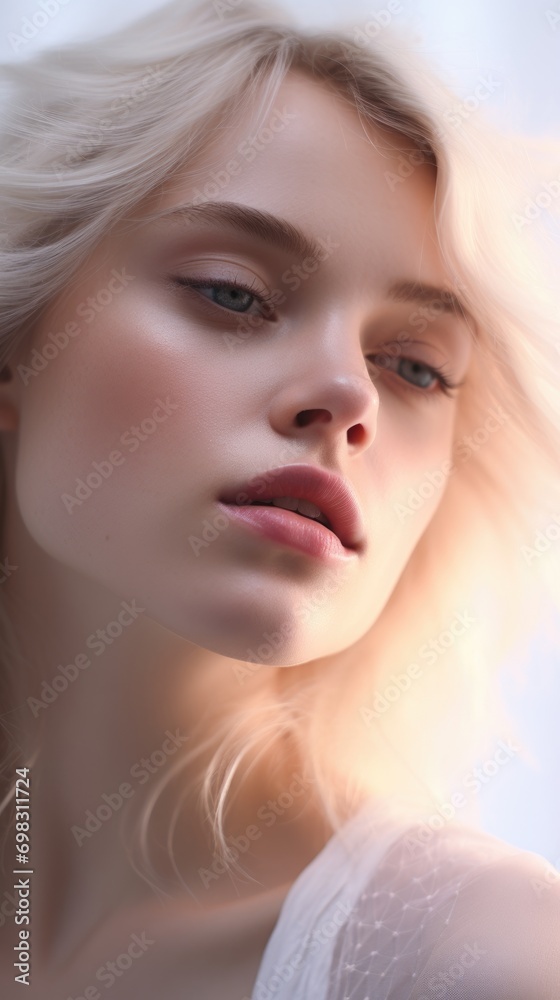 Blonde girl. portrait of a woman Blonde girl. portrait of a woman