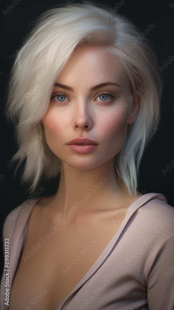 Blonde girl. portrait of a woman Blonde girl. portrait of a woman