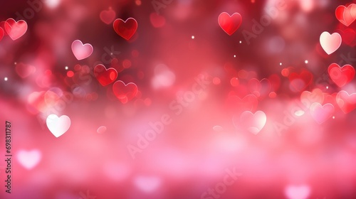 Valentine's day heart romantic love card wallpaper background