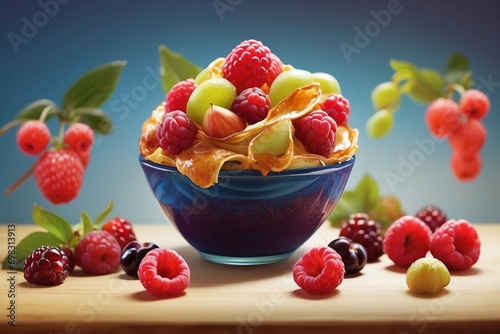 fruit salad with berries
