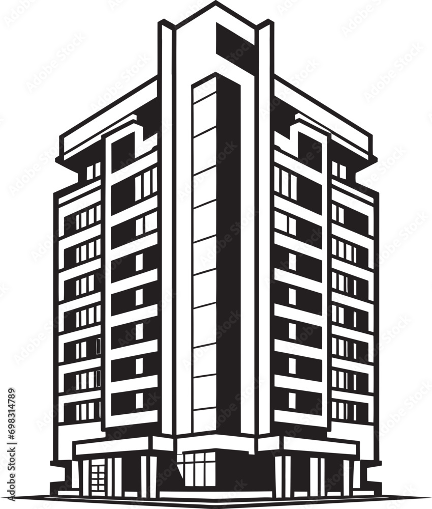 Metropolis Visions Multifloral Building Vector Icon in Cityscape Urban Cityline Vista Multifloor Cityscape Vector Icon Design Metropolis Visions Multifloral Building Vector Icon in Cityscape Urban Cityline Vista Multifloor Cityscape Vector Icon Design
