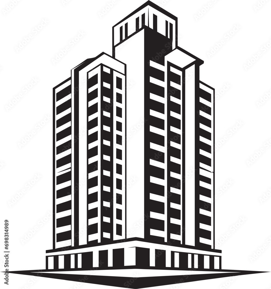 Cityline Marvel Symphony Multifloor Cityscape Vector Logo Downtown Matrix Heights Multifloral Building Vector Icon Cityline Marvel Symphony Multifloor Cityscape Vector Logo Downtown Matrix Heights Multifloral Building Vector Icon