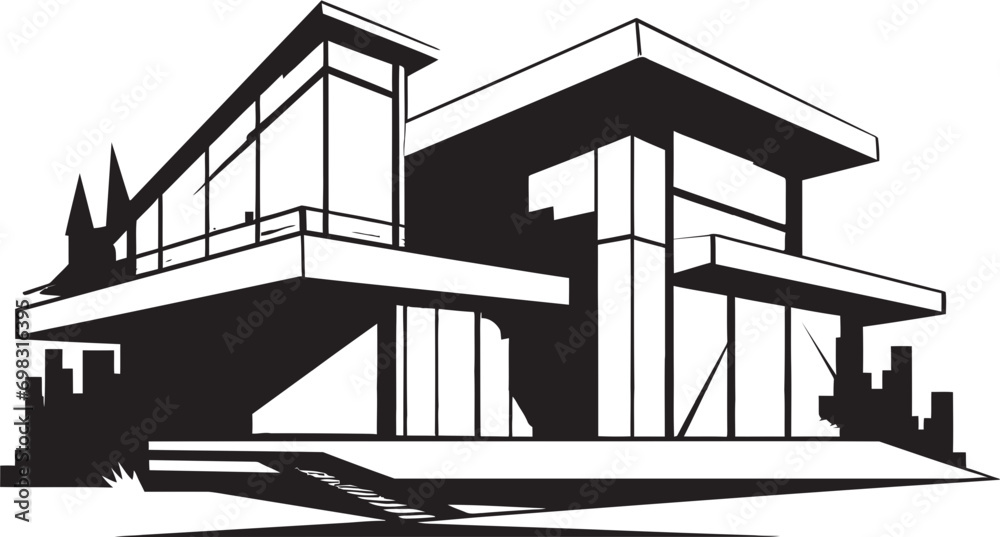 Innovative Housing Mark Architecture Design Vector Logo Creative Dwelling Impression House Idea Vector Icon Innovative Housing Mark Architecture Design Vector Logo Creative Dwelling Impression House Idea Vector Icon