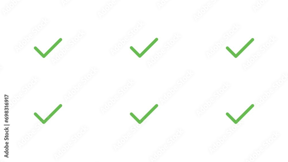 6 icon set pack success checking volume 1 ready to use transparent auto looping