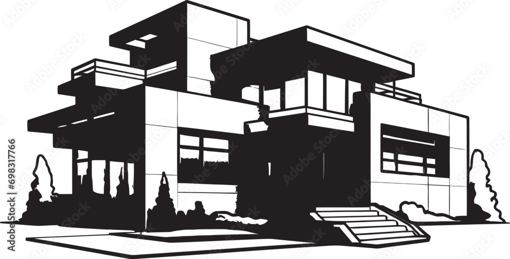 Classy Home Symbol Modern House Idea Vector Icon Sleek Living Crest Stylish House Design Vector Emblem Classy Home Symbol Modern House Idea Vector Icon Sleek Living Crest Stylish House Design Vector Emblem