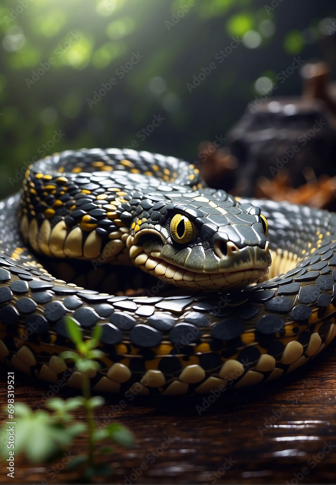 predatory snake, beautiful poisonous snake predatory snake, beautiful poisonous snake