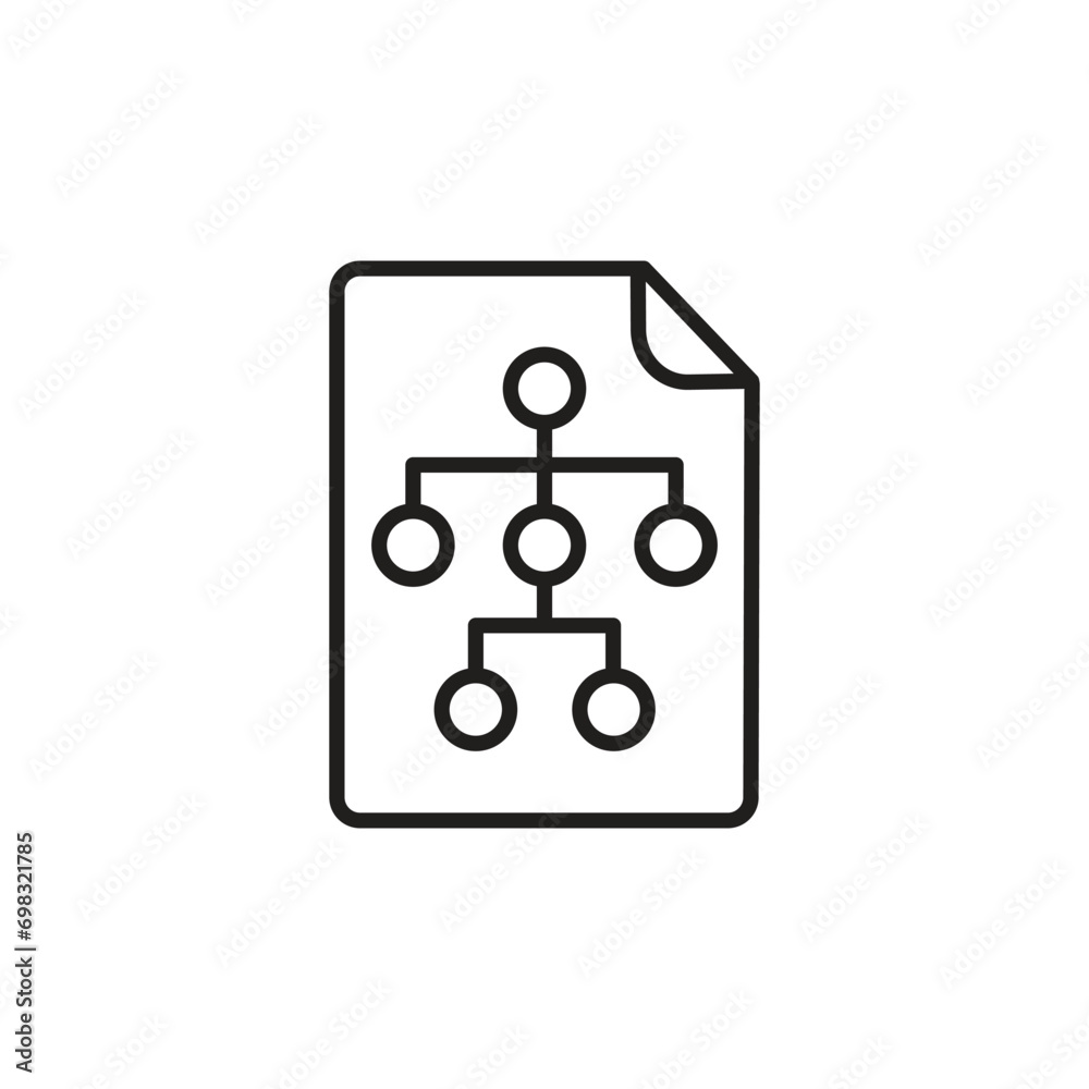 Guidelines line icon vector on a white background Guidelines line icon vector on a white background