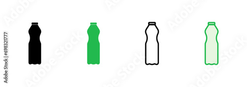 Bottle icon set. bottle vector icon