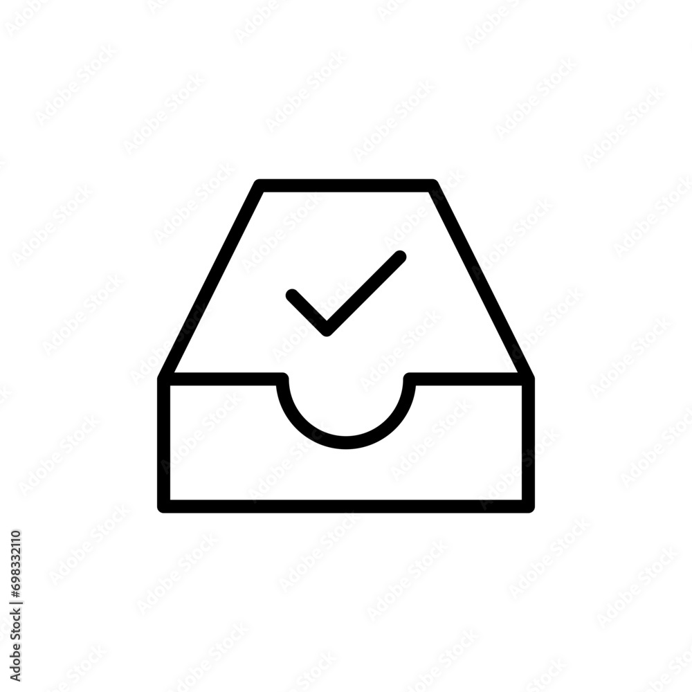 inbox archive check mark tick icon data storage checkmark icons. web vector icon inbox archive check mark tick icon data storage checkmark icons. web vector icon
