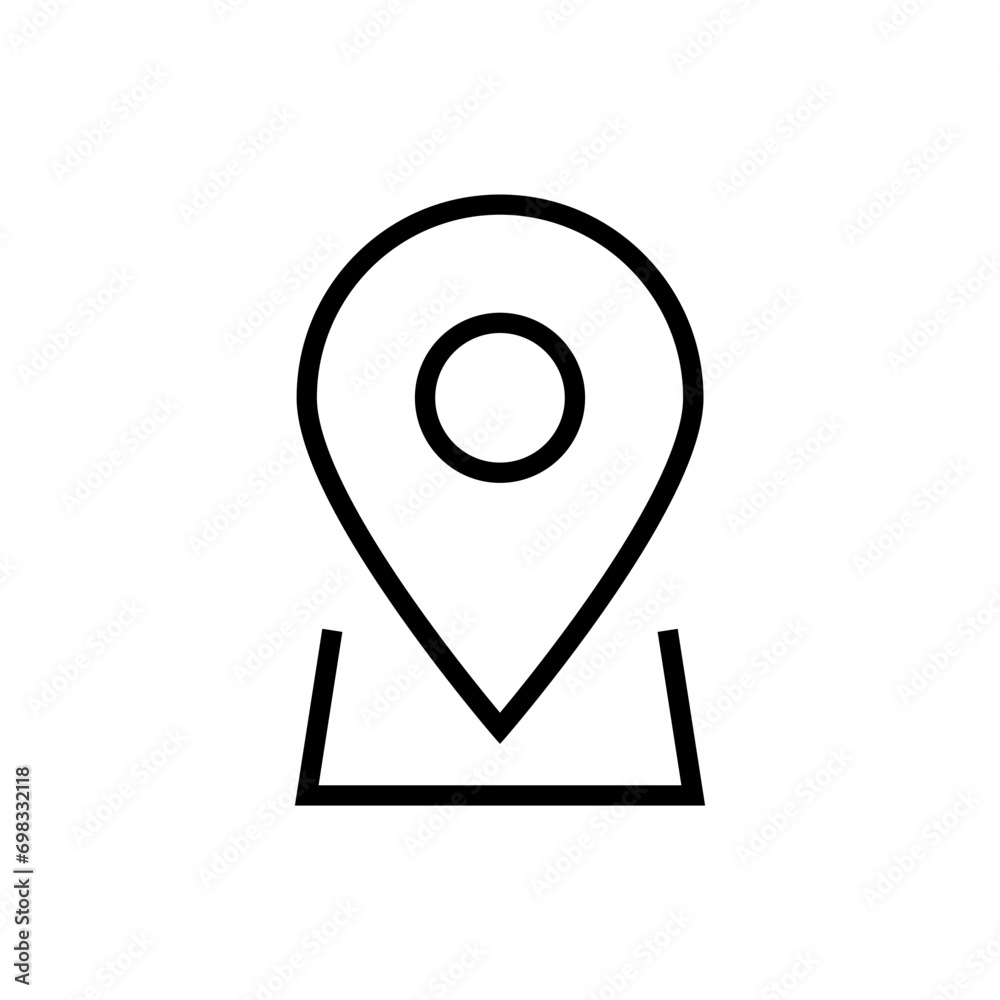 Location icon set, Map pin place marker. location pointer icon symbol in flat style. Location pin line icon, Navigation sign. web vector icon Location icon set, Map pin place marker. location pointer icon symbol in flat style. Location pin line icon, Navigation sign. web vector icon