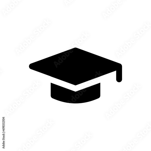 graduate cap hat icon. web vector icon