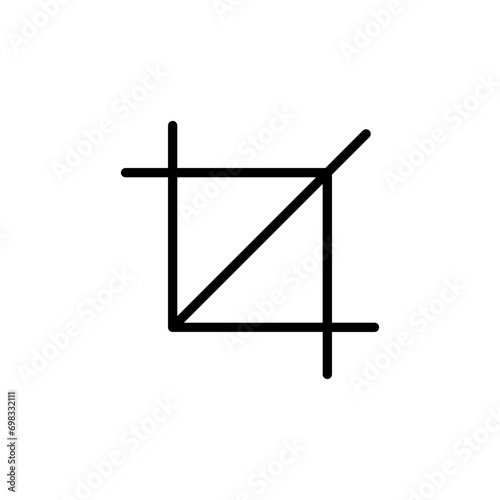 crop tool icon. web vector icon