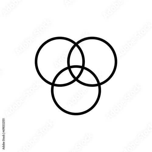 venn diagram icon. web vector icon