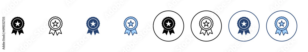 Badge icon vector. Awards icon vector. Achieve sign and symbols Badge icon vector. Awards icon vector. Achieve sign and symbols