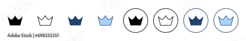 Crown icon vector. crown sign and symbol