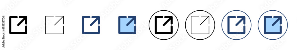 External link icon vector. link sign and symbol. hyperlink symbol External link icon vector. link sign and symbol. hyperlink symbol