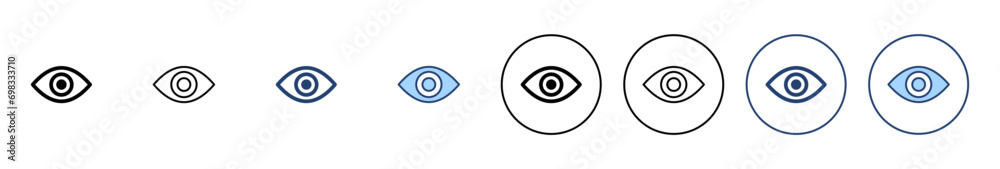 Eye icon vector. Eye sign and symbol. Look and Vision icon. Eye icon vector. Eye sign and symbol. Look and Vision icon.