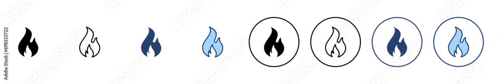 Fire icon vector. fire sign and symbol Fire icon vector. fire sign and symbol