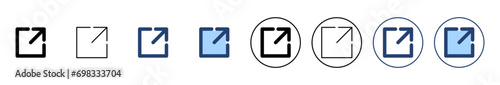 External link icon vector. link sign and symbol. hyperlink symbol