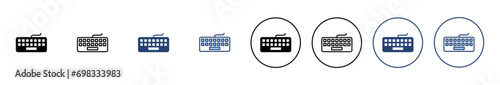 Keyboard icon vector. keyboard sign and symbol photo