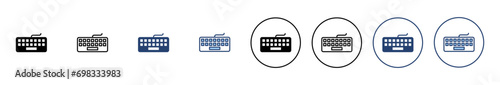 Keyboard icon vector. keyboard sign and symbol