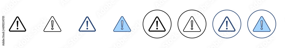Exclamation danger icon vector. attention sign and symbol. attention sign Exclamation danger icon vector. attention sign and symbol. attention sign
