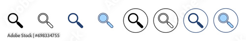 Search icon vector. search magnifying glass sign and symbol
