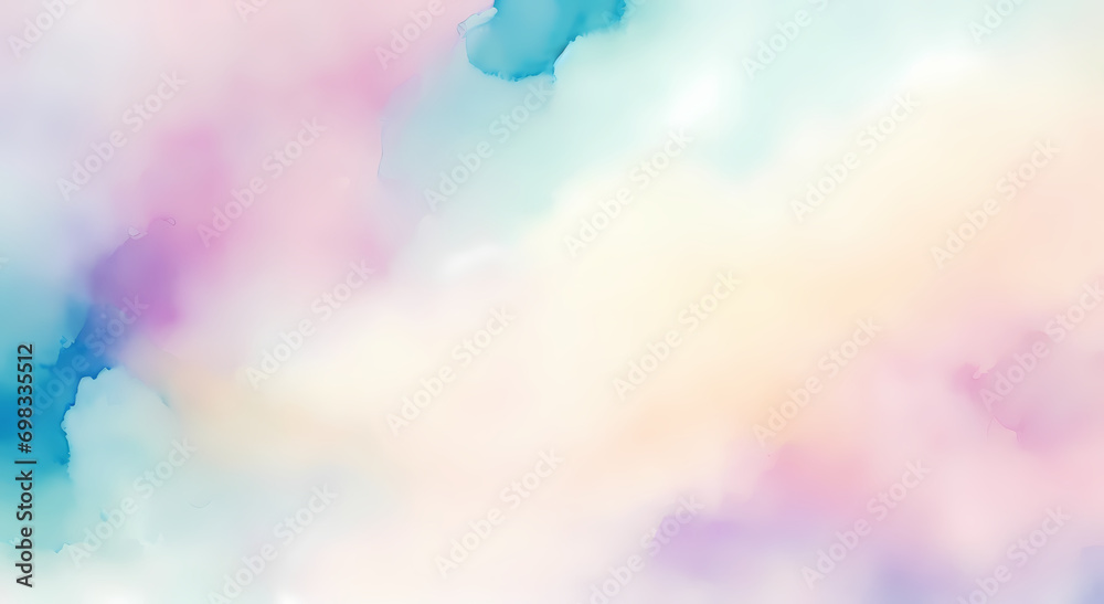 Hazy Watercolor Dreams with Subtle Pastel Strokes, Generative AI