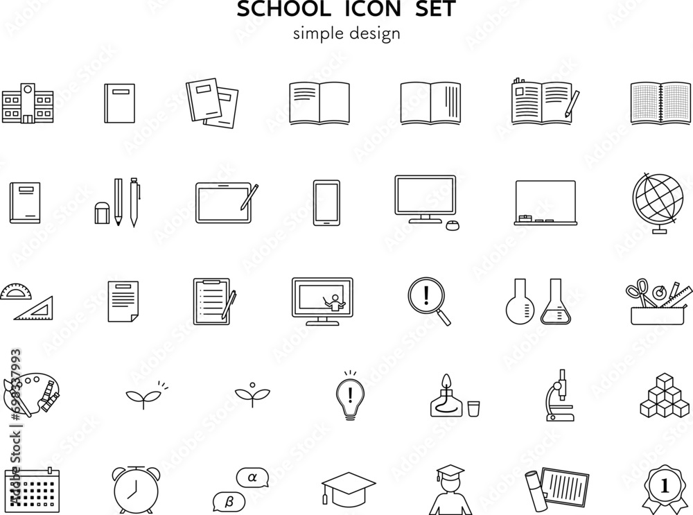 学校 教育 勉強 アイコン イラスト セット 学業 成長 文房具 文具 ノート タブレット 学校 教育 勉強 アイコン イラスト セット 学業 成長 文房具 文具 ノート タブレット