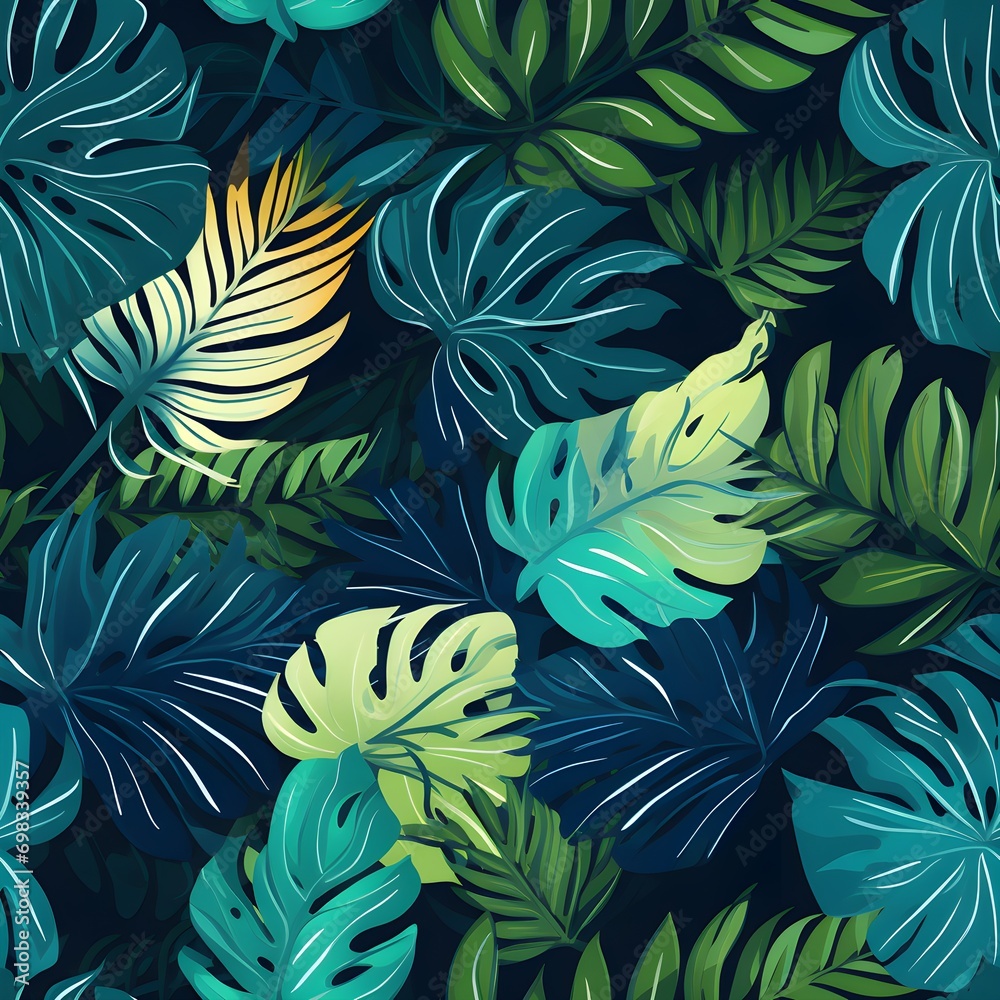 seamless pattern with leaves seamless pattern with leaves