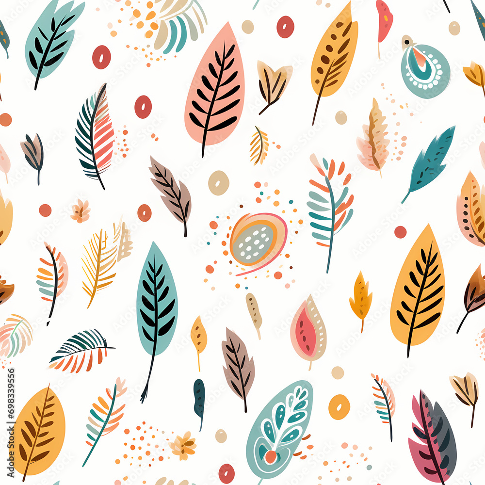 Seamless pattern of Boho - Bohemian style. Wrapping paper pattern Seamless pattern of Boho - Bohemian style. Wrapping paper pattern