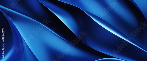 Fondo azul de tecnología abstracta con concepto 3d. banner de fondo de onda azul de partículas abstractas. Forma de onda azul abstracta con fondo de concepto futurista photo