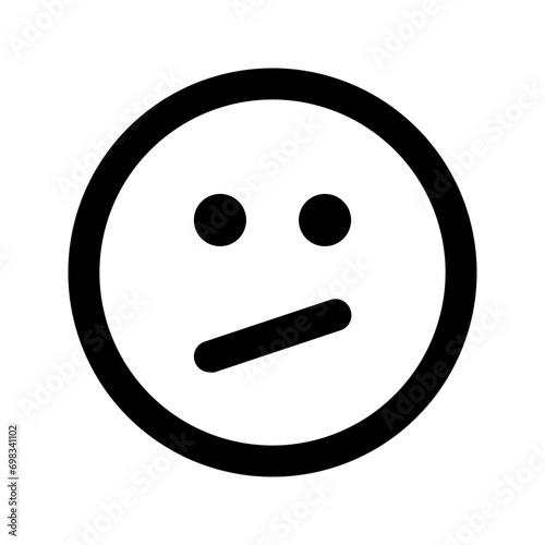 confused line icon