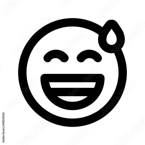 laugh line icon