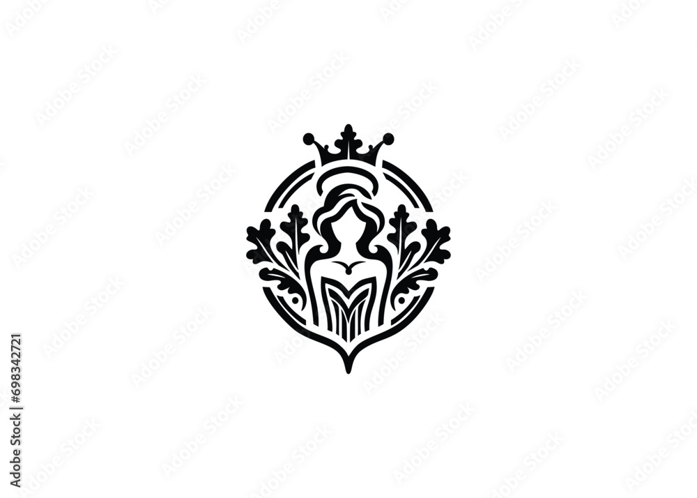 Elegant Nature-Inspired Female Logo Design Elegant Nature-Inspired Female Logo Design