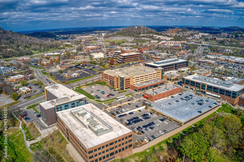 Foto Aerial View of the Nashville Suburb of Brentwood, Tennessee